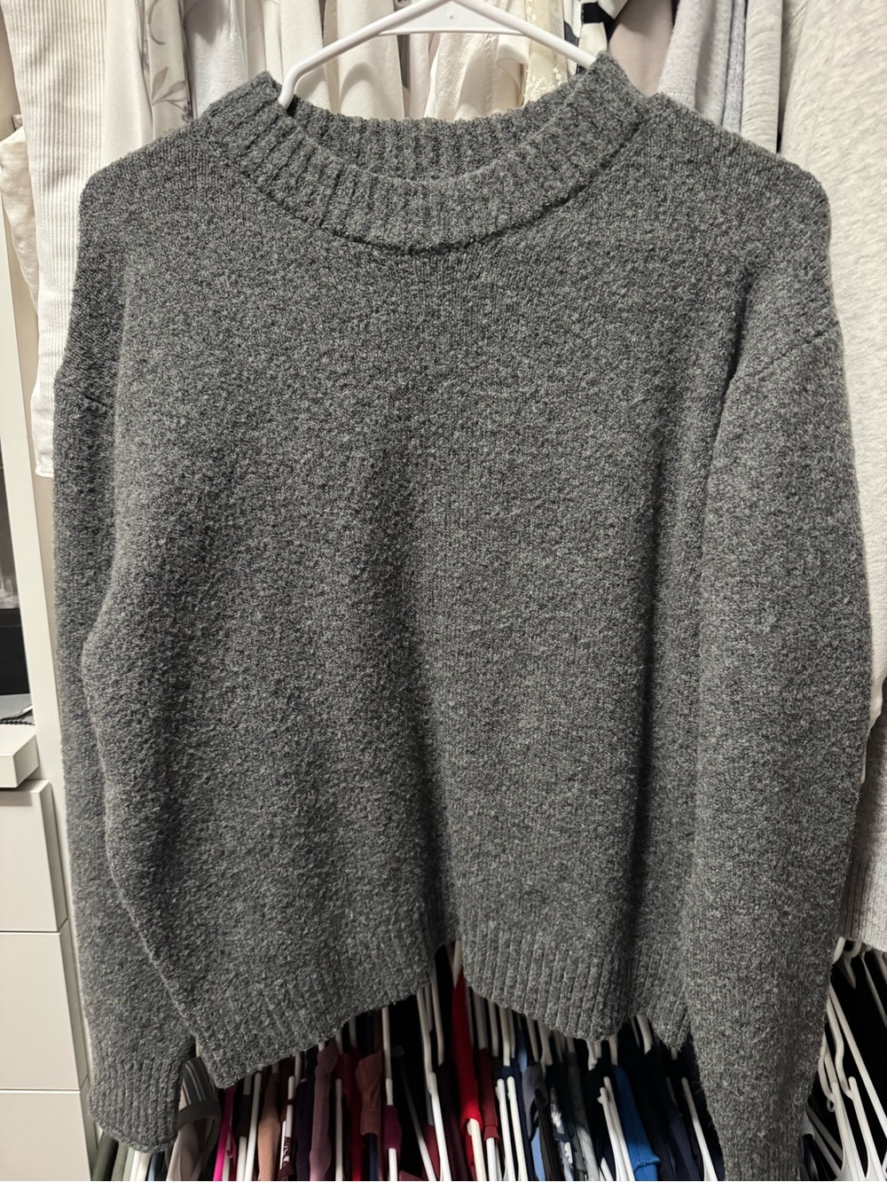American Eagle Outfitters Gray Crewneck Sweater